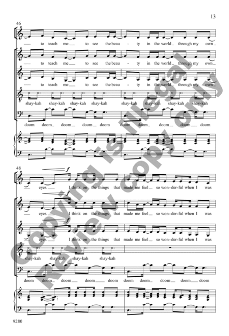 Wanting Memories Wanting Memories 4-Part scores gallery preview page 13