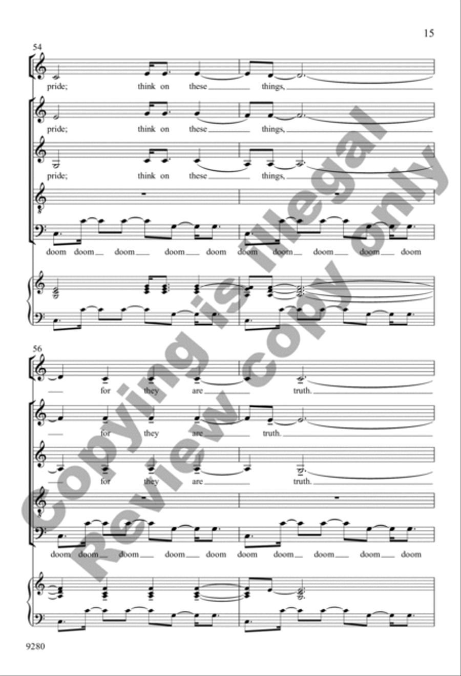 Wanting Memories Wanting Memories 4-Part scores gallery preview page 15