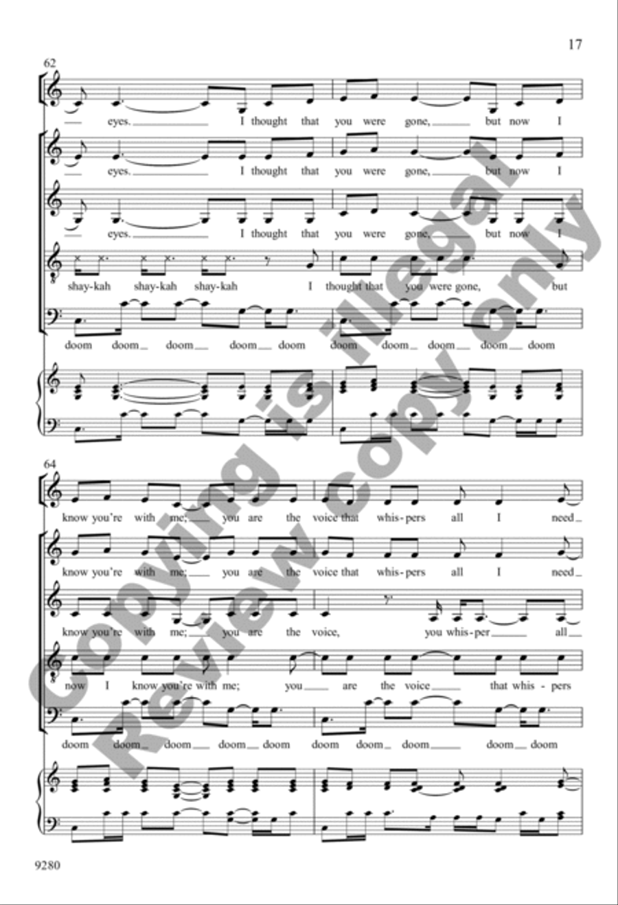 Wanting Memories Wanting Memories 4-Part scores gallery preview page 17