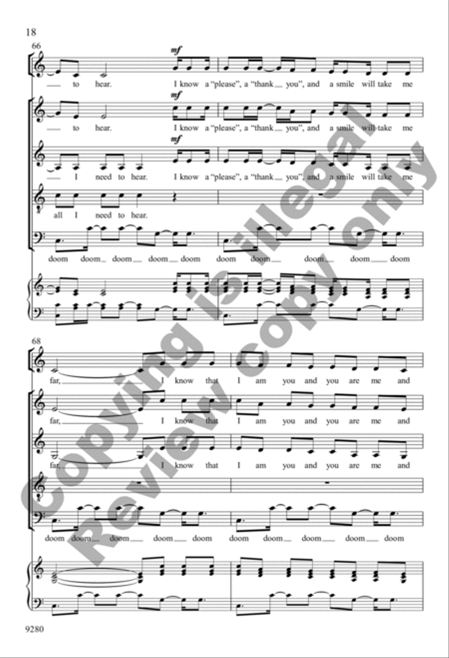 Wanting Memories Wanting Memories 4-Part scores gallery preview page 18