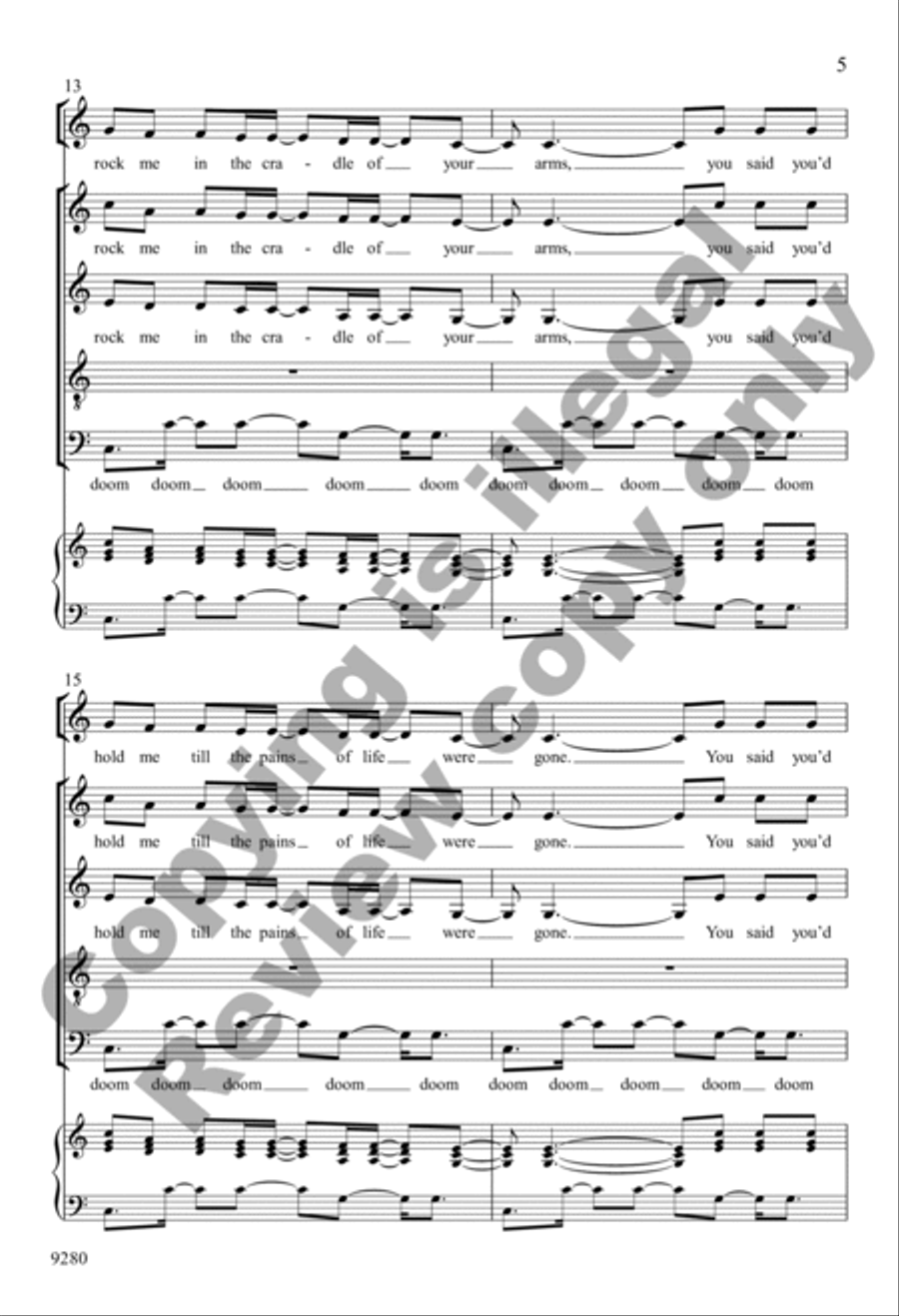 Wanting Memories Wanting Memories 4-Part scores gallery preview page 5