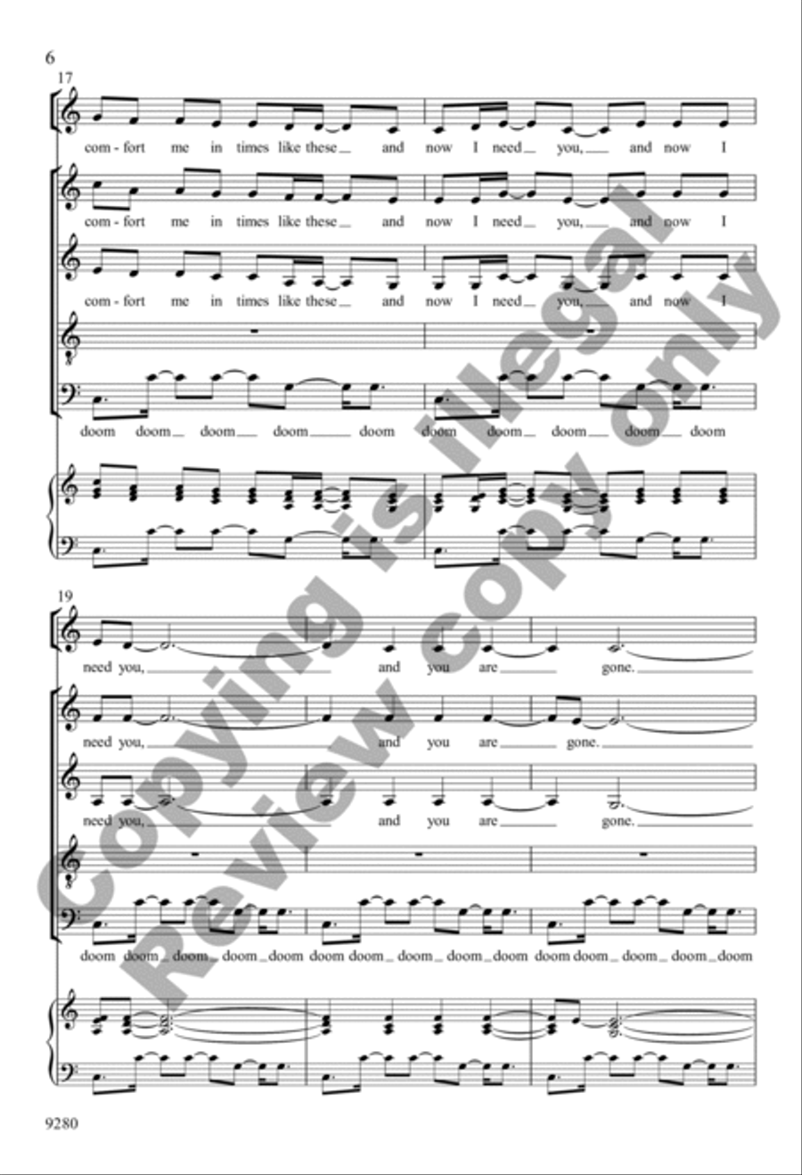 Wanting Memories Wanting Memories 4-Part scores gallery preview page 6