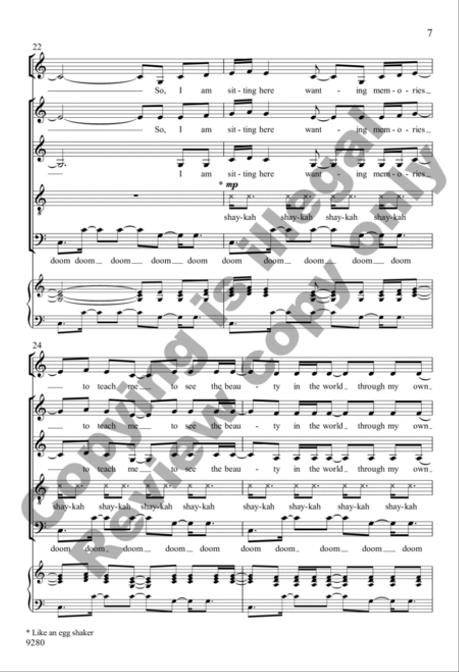 Wanting Memories Wanting Memories 4-Part scores gallery preview page 7
