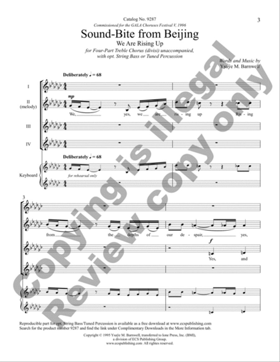 Sound-Bite from Beijing Sound-Bite from Beijing Divisi scores gallery preview page 3