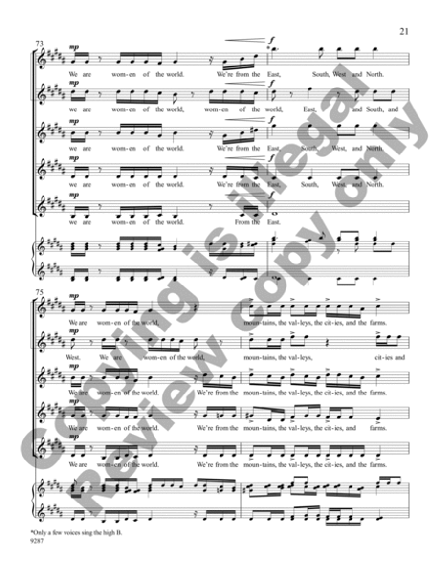 Sound-Bite from Beijing Sound-Bite from Beijing Divisi scores gallery preview page 21