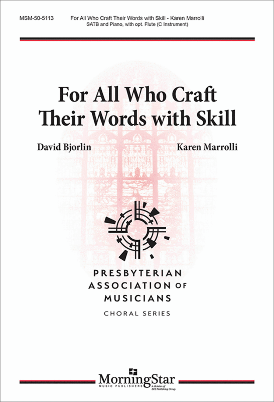 For All Who Craft Their Words with Skill (Choral Score) 4-Part scores gallery preview page 1