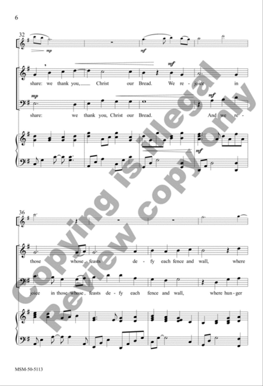 For All Who Craft Their Words with Skill (Choral Score) 4-Part scores gallery preview page 5