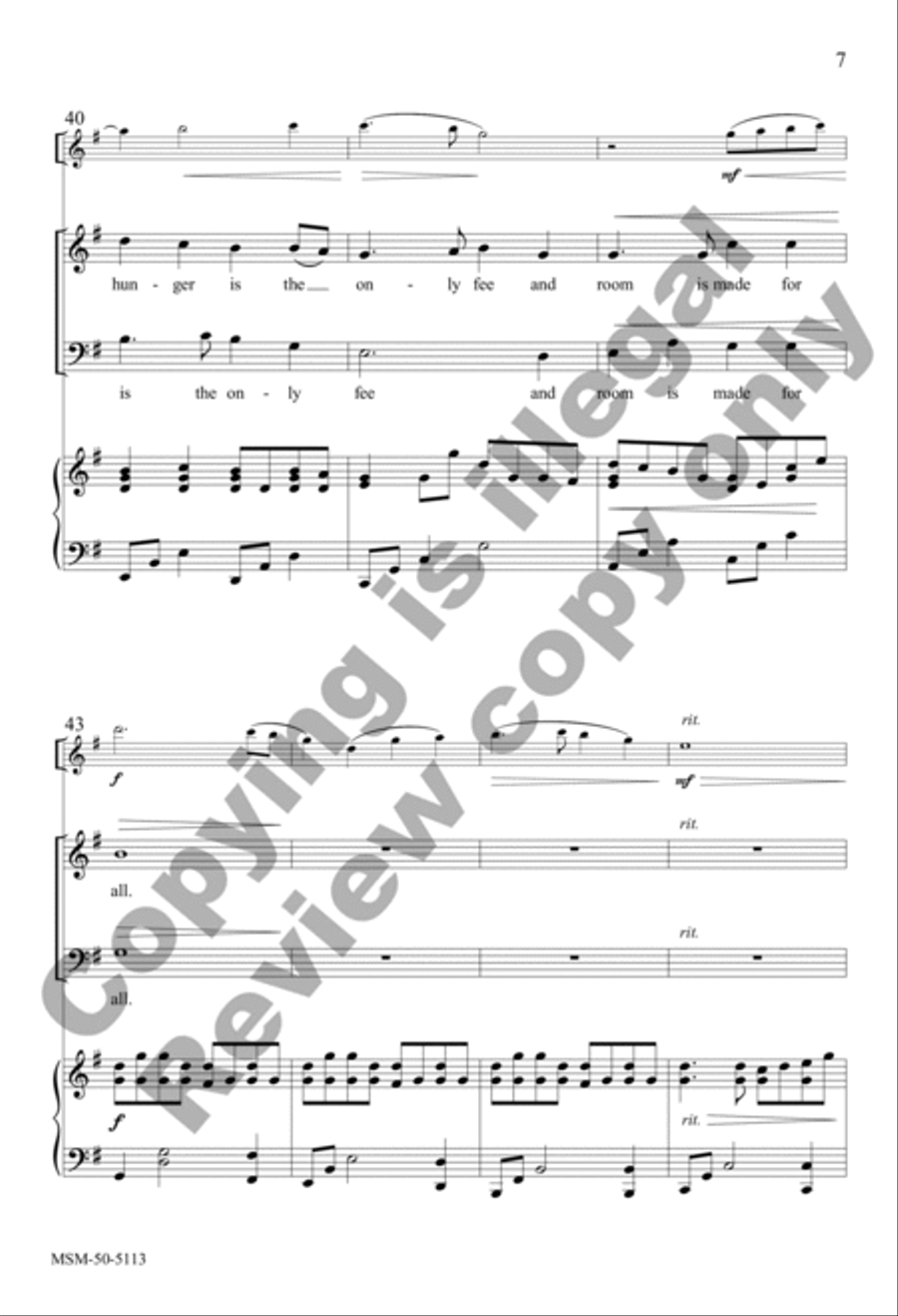 For All Who Craft Their Words with Skill (Choral Score) 4-Part scores gallery preview page 6