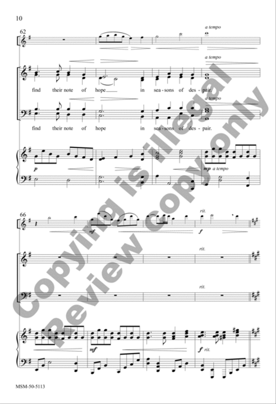 For All Who Craft Their Words with Skill (Choral Score) 4-Part scores gallery preview page 9