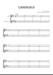 Pachelbel Canon in D • oboe & clarinet duet sheet music
