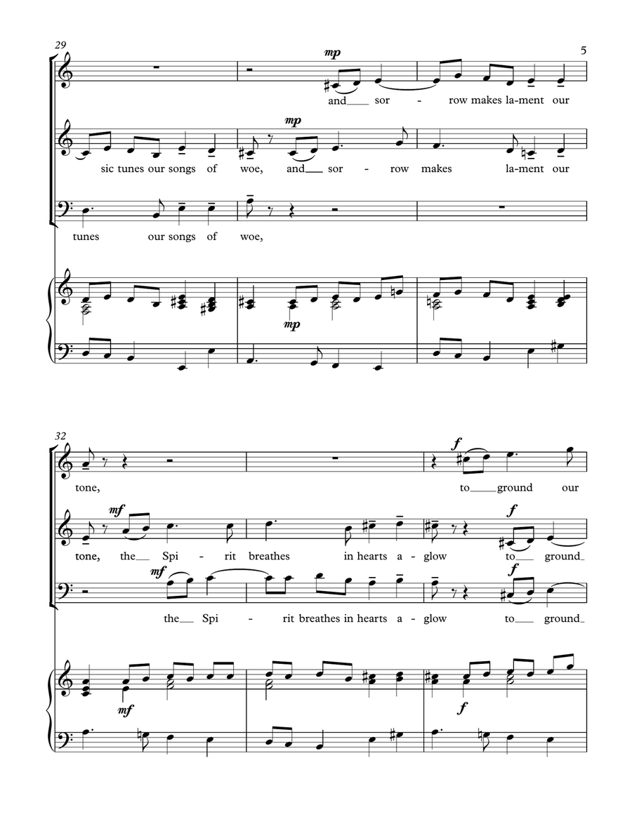 Praise the Lord (SA & Lower Voices Version) SA scores gallery preview page 5