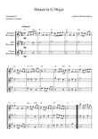 Minuet in G mini preview
