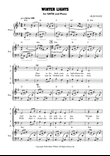 Winter Lights for Mixed Voices (SATB) and Piano