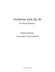 Geistliches Lied, Op. 30 - For String Orchestra