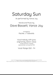 Saturday Sun
