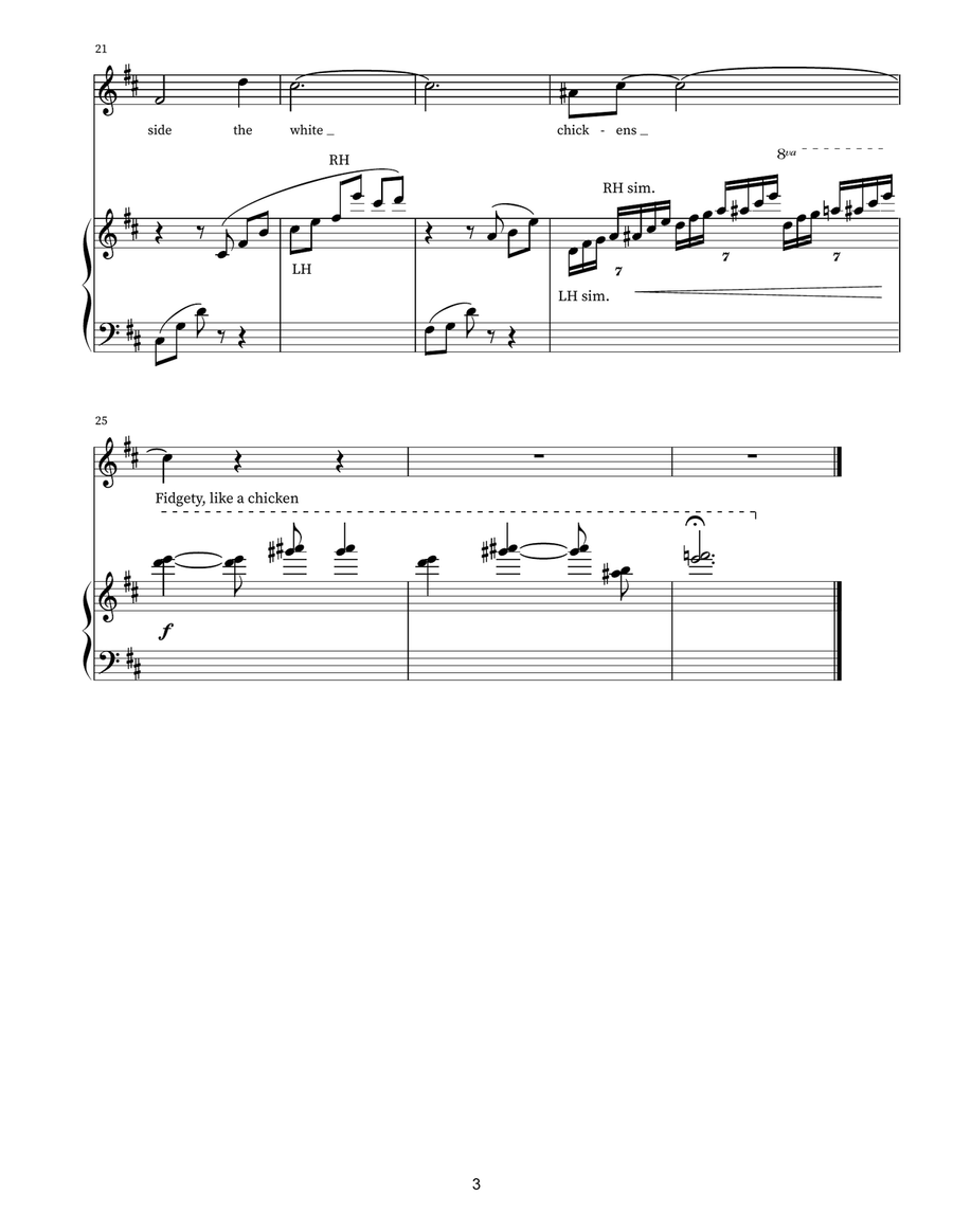 Three Poems of William Carlos Williams Chamber Music scores gallery preview page 4