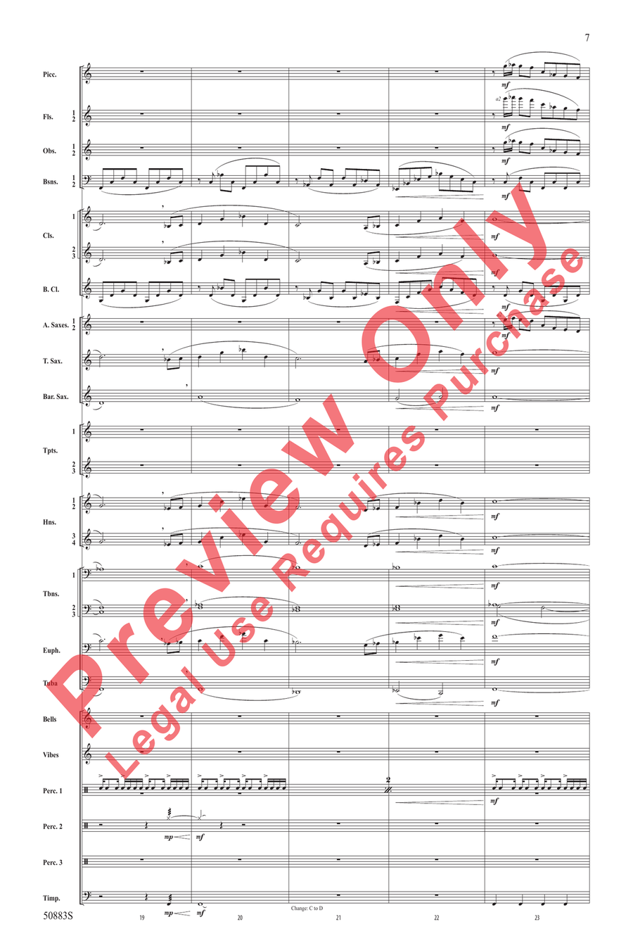The Ascent from Darkness The Ascent from Darkness Concert Band scores gallery preview page 7