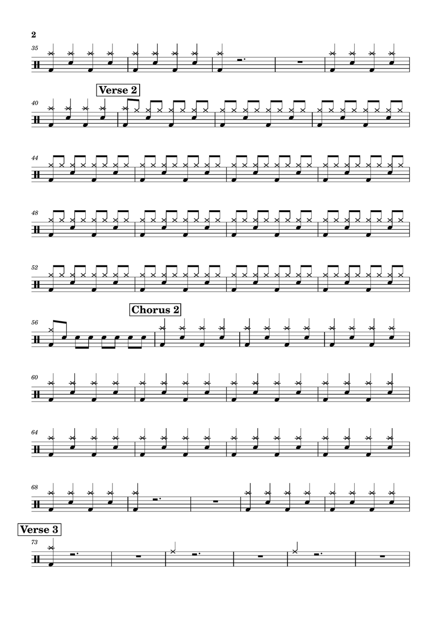 Help! Help! Drum Set scores gallery preview page 2