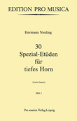 30 Spezial-Etüden für tiefes Horn Vol. 1