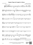 Santa Claus Is Comin' to Town: 1st B-flat Clarinet mini preview