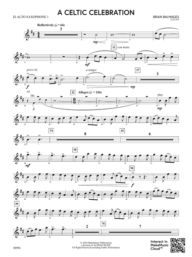 A Celtic Celebration: E-flat Alto Saxophone