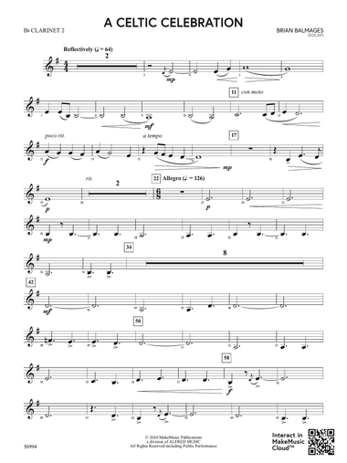 A Celtic Celebration: 2nd B-flat Clarinet