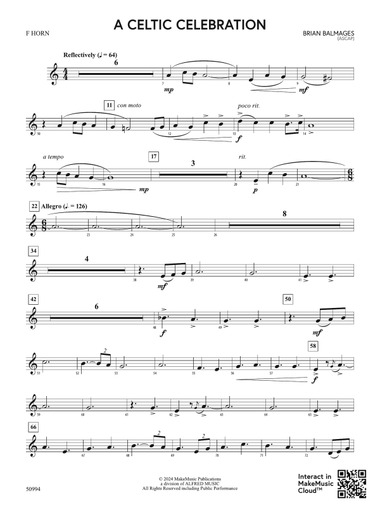 A Celtic Celebration: 1st F Horn