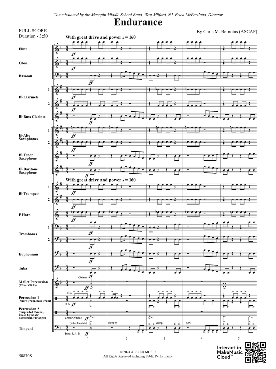 Endurance: Score Concert Band - Digital Sheet Music page 3