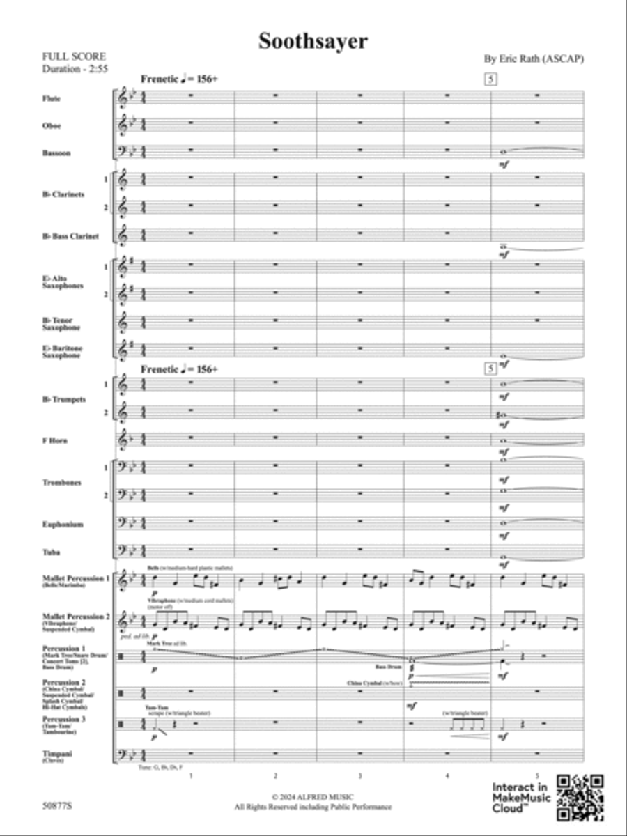 Soothsayer: Score Soothsayer: Score Concert Band scores gallery preview page 3
