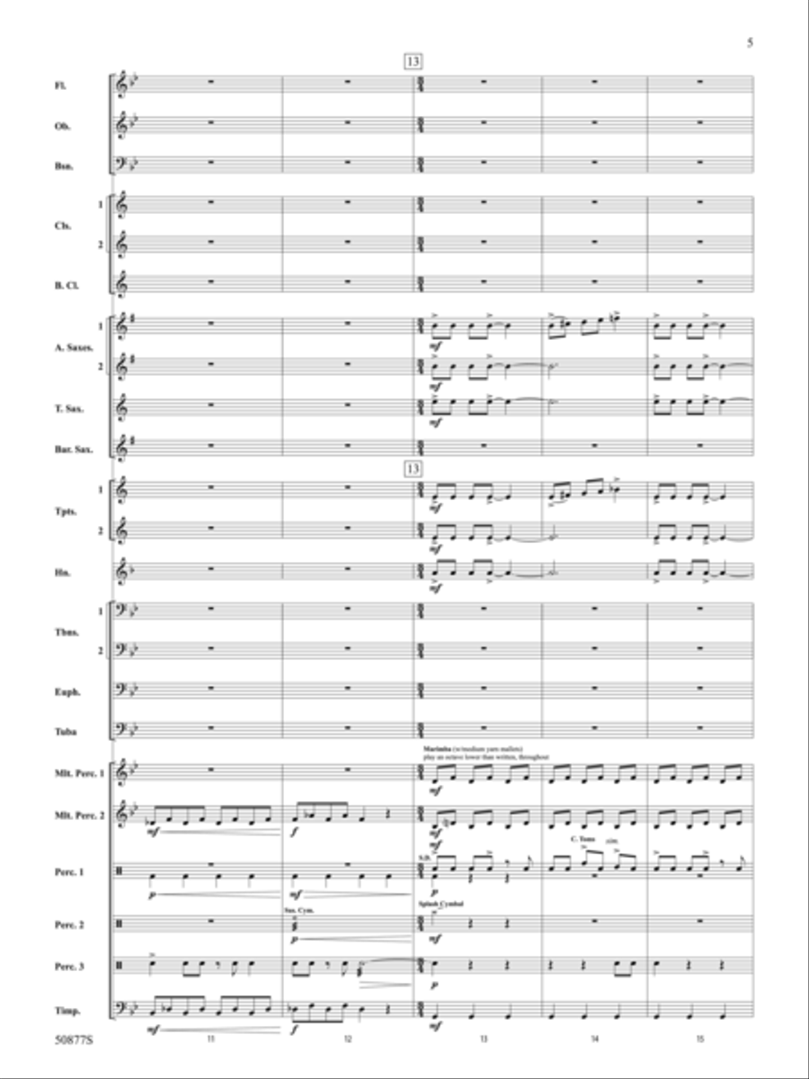 Soothsayer: Score Soothsayer: Score Concert Band scores gallery preview page 5