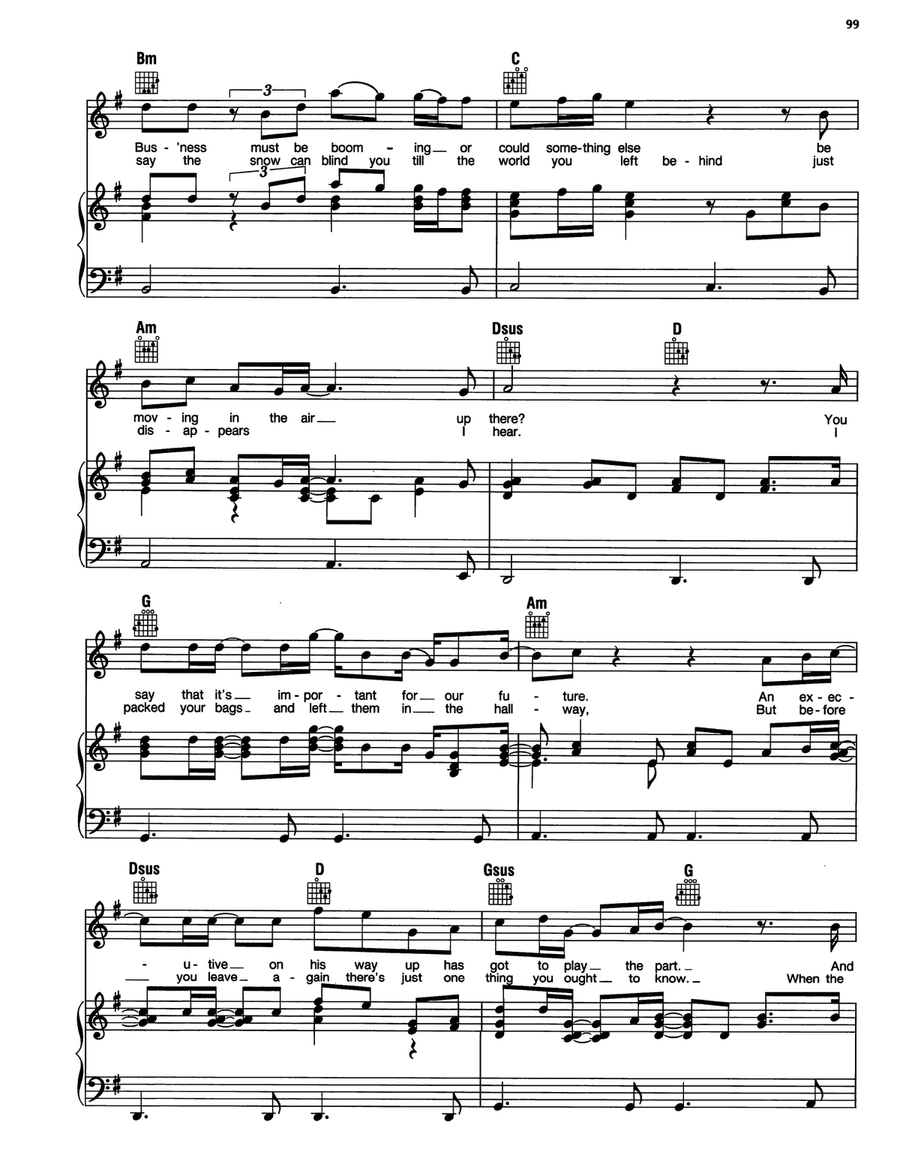 Whoever's In New England Whoever's In New England Piano, Vocal, Guitar scores gallery preview page 2