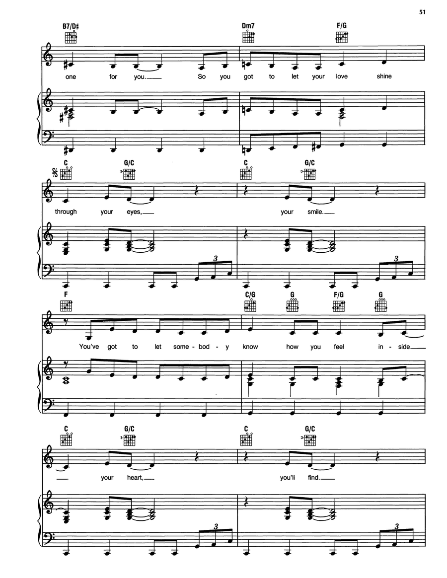 Love Will Find Its Way To You Piano, Vocal, Guitar scores gallery preview page 3