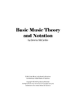 Basic Music Theory and Notation
