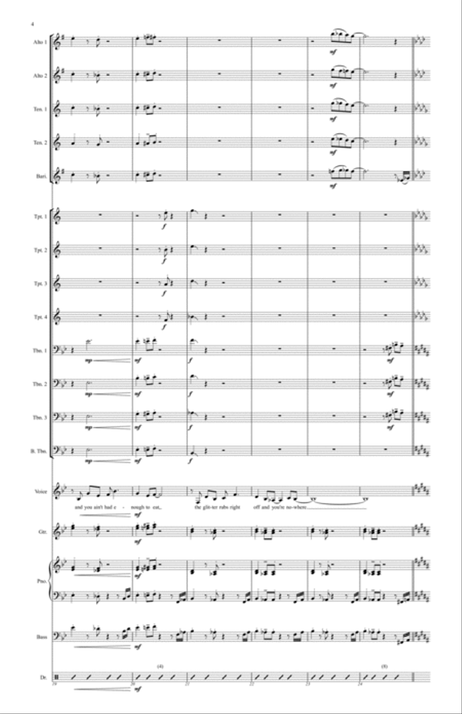On Broadway On Broadway Jazz Ensemble scores gallery preview page 4