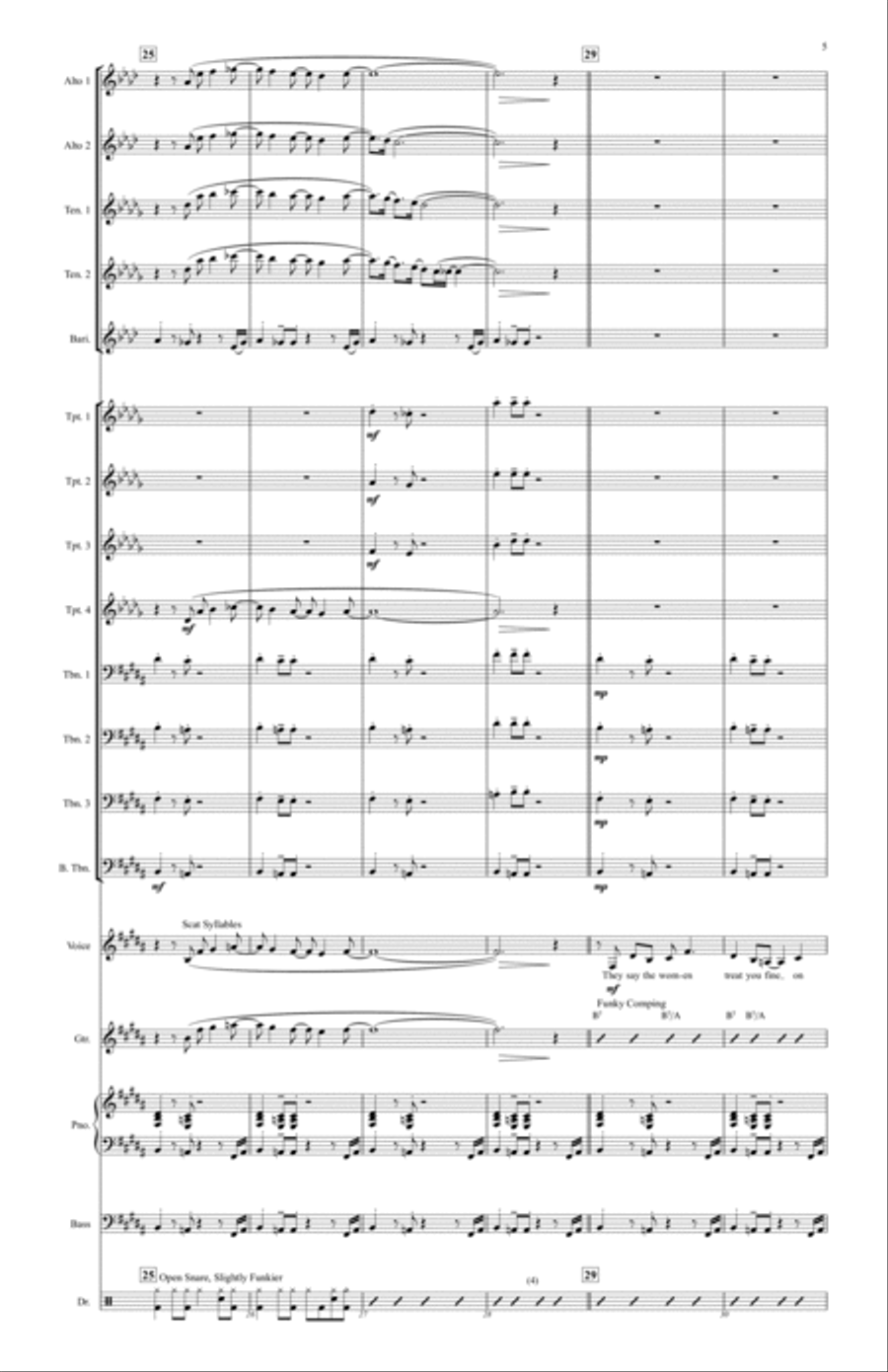 On Broadway On Broadway Jazz Ensemble scores gallery preview page 5