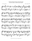 Christ Shall Have Dominion - Piano Solo
