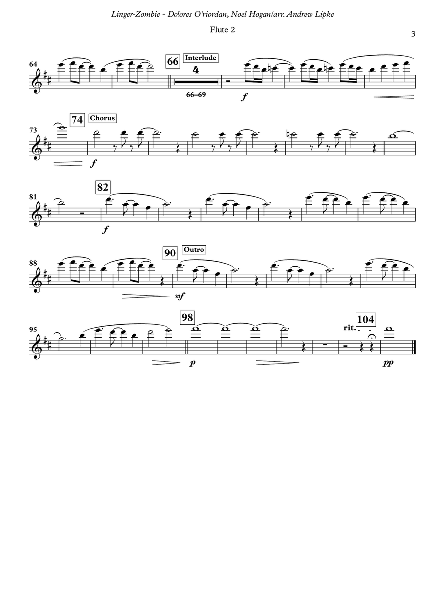 Linger Linger Full Orchestra scores gallery preview page 6