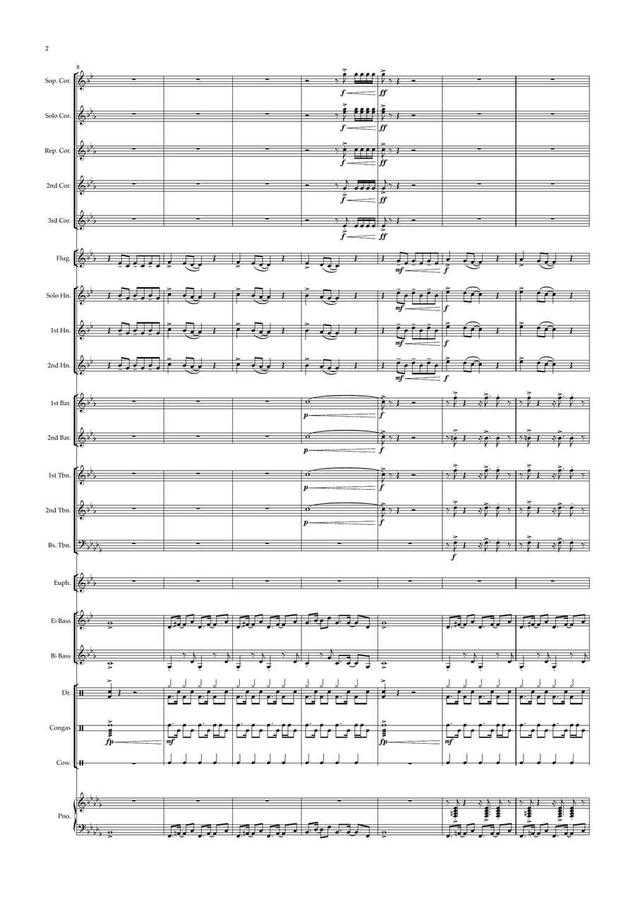 Mucho Mambo (Sway) by Pablo Beltran Ruiz Brass Band - Digital Sheet Music page 2