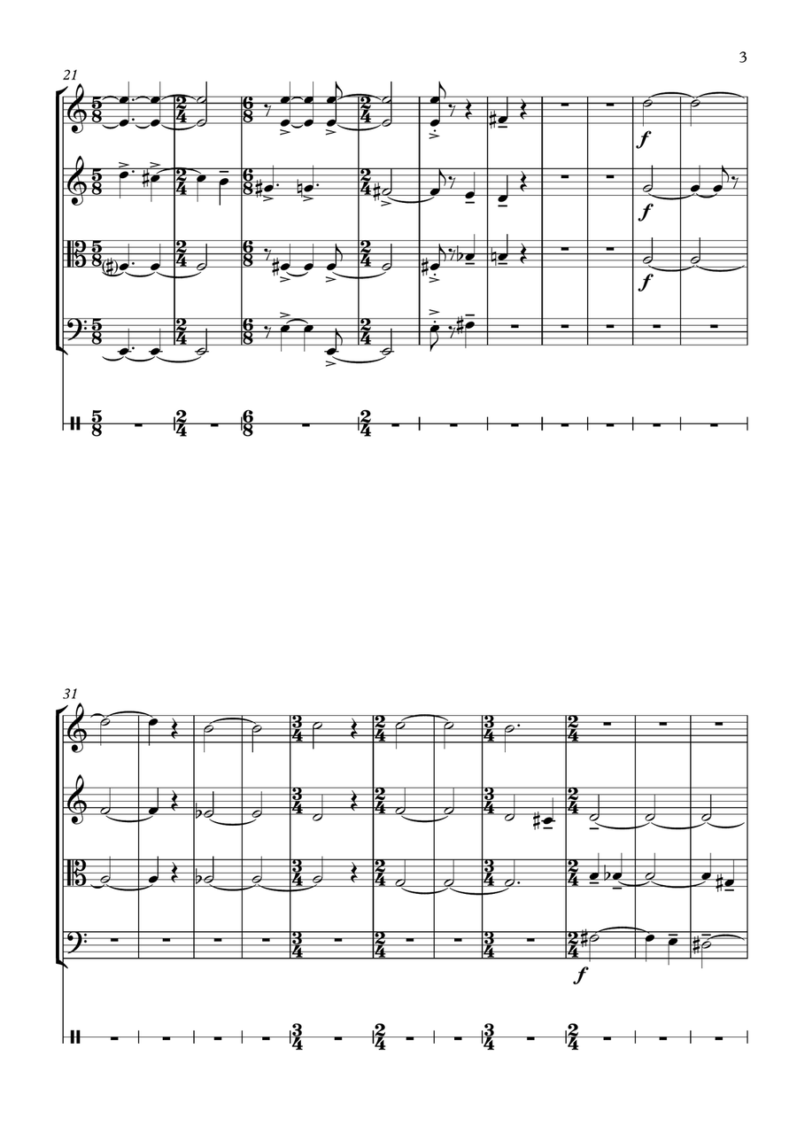 Three-Way Piece - Score Only Small Ensemble scores gallery preview page 3
