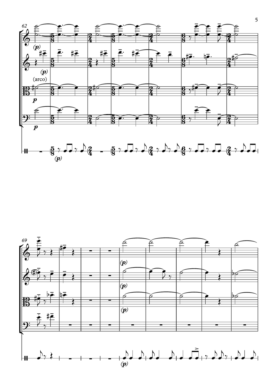 Three-Way Piece - Score Only Small Ensemble scores gallery preview page 5