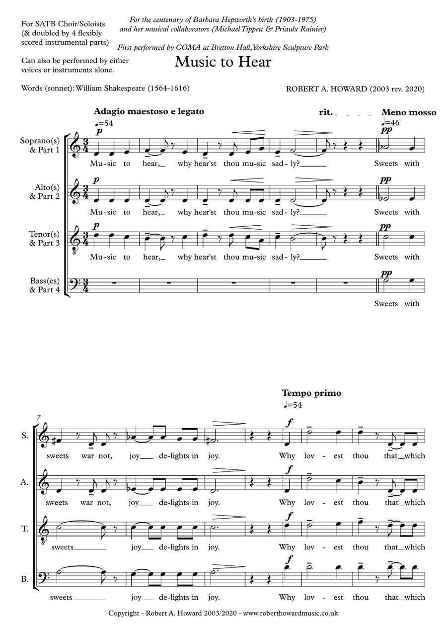 Music to Hear (Flexible Version) - Score Only Large Ensemble scores gallery preview page 2