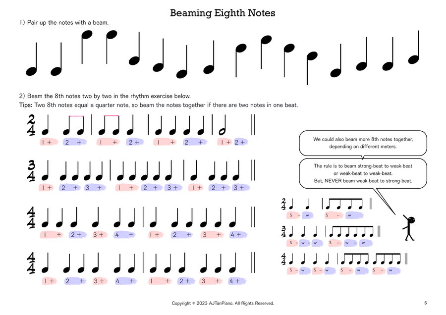 Music Theory for Young Beginners―“Hey, Notes!” - The Next Chapter Piano Method scores gallery preview page 5