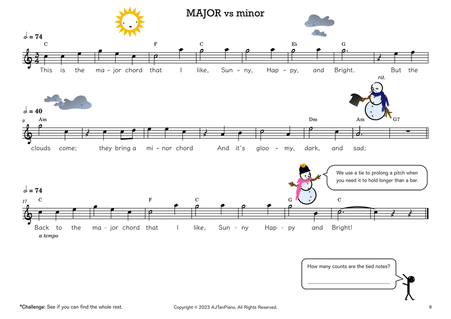 Music Theory for Young Beginners―“Hey, Notes!” - The Next Chapter Piano Method scores gallery preview page 6