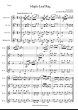 Maple Leaf Rag arranged for saxophone quartet mini preview