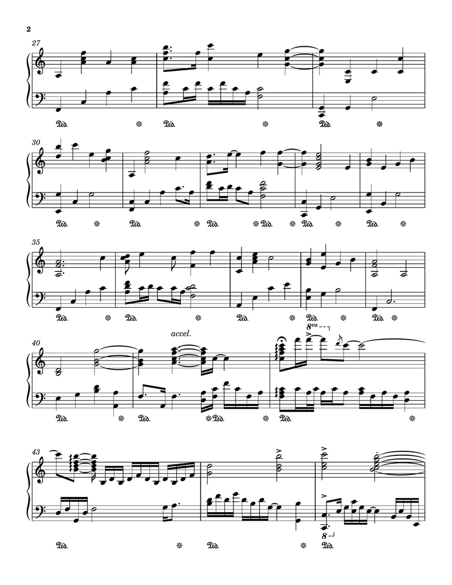 What Was I Made For? Piano Solo scores gallery preview page 2