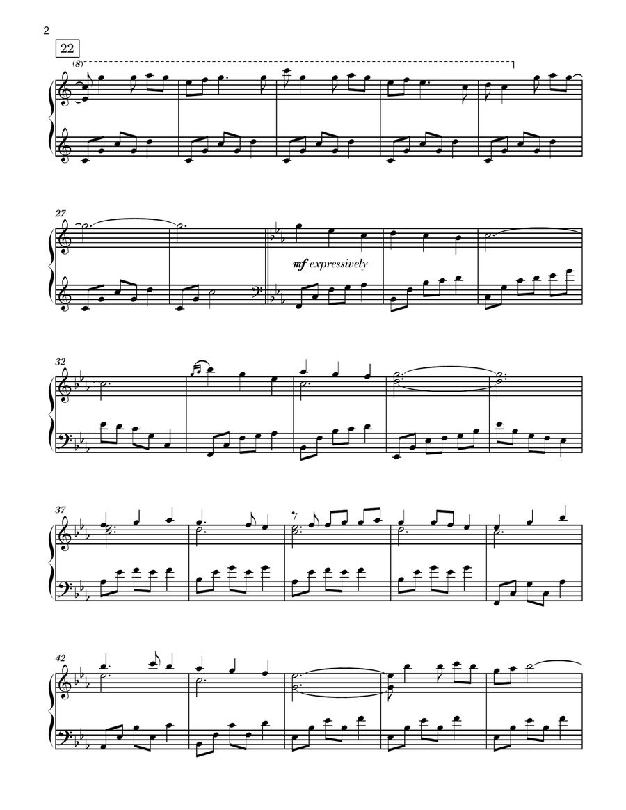 Come, Thou Almighty King (ITALIAN HYMN) - new age piano Piano Solo scores gallery preview page 2