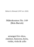 Mikrokosmos No. 149 (arr. chamber ensemble)