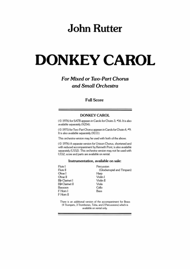 Donkey Carol