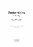 Embertides: Suite for Organ