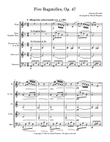 Five Bagatelles, Op. 47 (arranged for woodwind quintet)